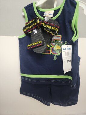 B.T. Kids Infant Boys 3-Piece  Set 18 Months Blue New!!!